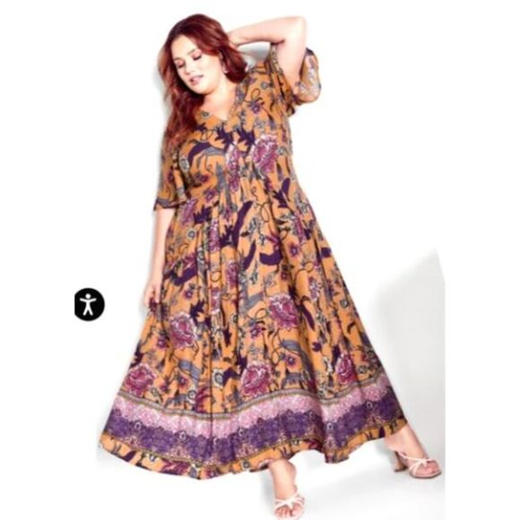 Loralette Dresses & Skirts - Loralette Journey Maxi Dress Peach Dulcie Easter Sunday Wedding Guest Size 26/28